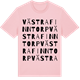 Pink Cotton t-shirt med Västra Finntorp ordlek t-shirt