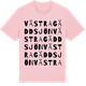 Pink Cotton t-shirt med Västra Gäddsjön ordlek t-shirt