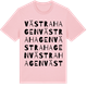 Pink Cotton t-shirt med Västra Hagen ordlek t-shirt