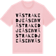 Pink Cotton t-shirt med Västra Kedjeåsen ordlek t-shirt