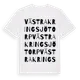 White t-shirt med Västra Kringsjötorp ordlek t-shirt