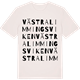 Vintage White t-shirt med Västra Limmingsviken ordlek t-shirt