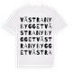 Västra nybygget ordlek t-shirt