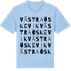 Blue Soul t-shirt med Västra Öskevik ordlek t-shirt