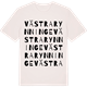 Vintage White t-shirt med Västra Rynninge ordlek t-shirt