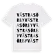 White t-shirt med Västra Sörby ordlek t-shirt