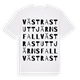 Västra Stuttjärnsfall ordlek t-shirt