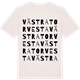 Vintage White t-shirt med Västra Torvesta ordlek t-shirt