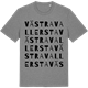 Mid Heather Gray t-shirt med Västra Vallersta ordlek t-shirt