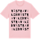Pink Cotton t-shirt med Västra Viken ordlek t-shirt