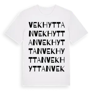 Vekhyttan ordlek t-shirt – ekologisk bomull t-shirt från Pinshirt