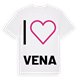 Jag älskar Vena t-shirt stort tryck