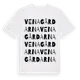 White t-shirt med Venagårdarna ordlek t-shirt