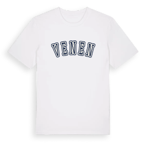 Venen college t-shirt – ekologisk bomull t-shirt från Pinshirt