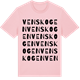 Pink Cotton t-shirt med Venskogen ordlek t-shirt