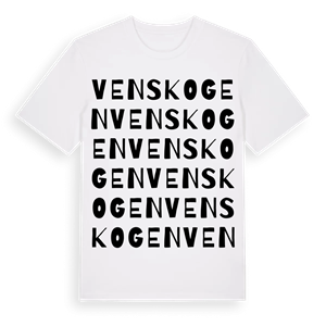 Venskogen ordlek t-shirt – ekologisk bomull t-shirt från Pinshirt