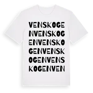Venskogen ordlek t-shirt – ekologisk bomull t-shirt från Pinshirt