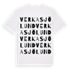 Verkasjölund ordlek t-shirt