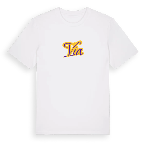 Via baseball t-shirt – ekologisk bomull t-shirt från Pinshirt