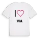 Jag älskar Via t-shirt stort tryck