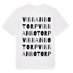Vibbanbotorp ordlek t-shirt – ekologisk bomull t-shirt från Pinshirt