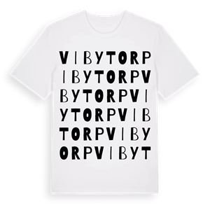 Vibytorp ordlek t-shirt – ekologisk bomull t-shirt från Pinshirt