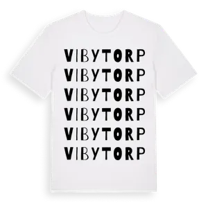 Vibytorp ordlek t-shirt – ekologisk bomull t-shirt från Pinshirt
