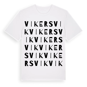 Vikersvik ordlek t-shirt – ekologisk bomull t-shirt från Pinshirt