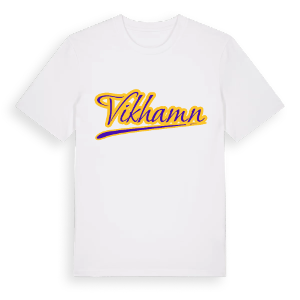 Vikhamn baseball t-shirt – ekologisk bomull t-shirt från Pinshirt
