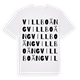 White t-shirt med Villboäng ordlek t-shirt