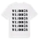 White t-shirt med Viludden ordlek t-shirt