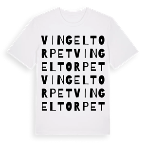 Vingeltorpet ordlek t-shirt – ekologisk bomull t-shirt från Pinshirt