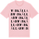 Pink Cotton t-shirt med Vinkällan ordlek t-shirt