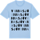 Blue Soul t-shirt med Vinnasjö ordlek t-shirt