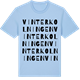 Blue Soul t-shirt med Vinterkolningen ordlek t-shirt