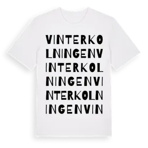 Vinterkolningen ordlek t-shirt – ekologisk bomull t-shirt från Pinshirt
