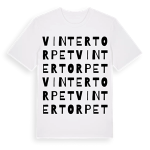 Vintertorpet ordlek t-shirt – ekologisk bomull t-shirt från Pinshirt