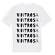 White t-shirt med Vintrosa ordlek t-shirt