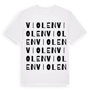 Violen ordlek t-shirt – ekologisk bomull t-shirt från Pinshirt