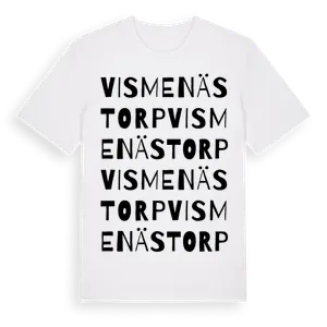 Vismenästorp ordlek t-shirt – ekologisk bomull t-shirt från Pinshirt