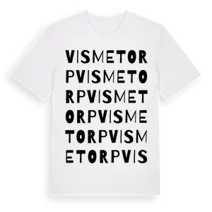 Vismetorp ordlek t-shirt – ekologisk bomull t-shirt från Pinshirt