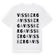 White t-shirt med Vissberga ordlek t-shirt