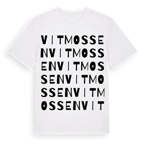 Vitmossen ordlek t-shirt – ekologisk bomull t-shirt från Pinshirt