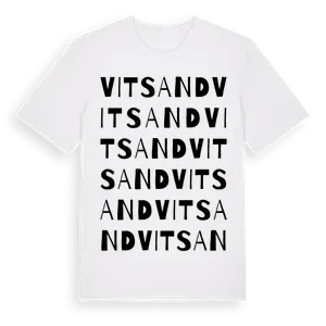 Vitsand ordlek t-shirt – ekologisk bomull t-shirt från Pinshirt