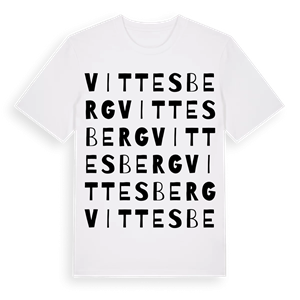 Vittesberg ordlek t-shirt – ekologisk bomull t-shirt från Pinshirt