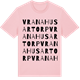 Pink Cotton t-shirt med Vrana Husartorp ordlek t-shirt