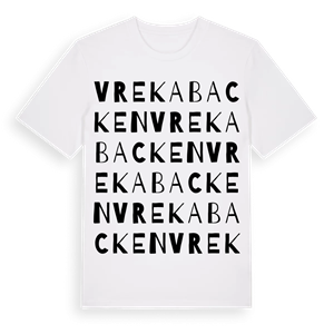 Vrekabacken ordlek t-shirt – ekologisk bomull t-shirt från Pinshirt