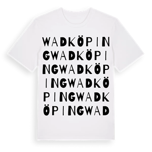 Wadköping ordlek t-shirt – ekologisk bomull t-shirt från Pinshirt