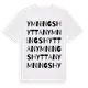 White t-shirt med Ymningshyttan ordlek t-shirt