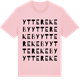 Pink Cotton t-shirt med Ytterekeby ordlek t-shirt